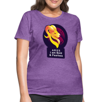 Thumbnail for Women's Glow Aries T-Shirt - purple heather