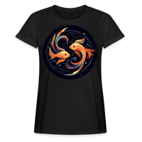 Thumbnail for Women's Mystic Pisces Relaxed Fit T-Shirt - black