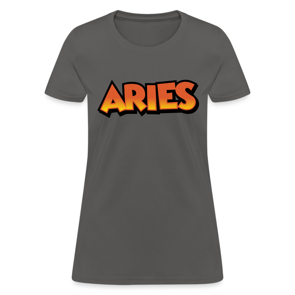 Women's Aries New Design T-Shirt - charcoal