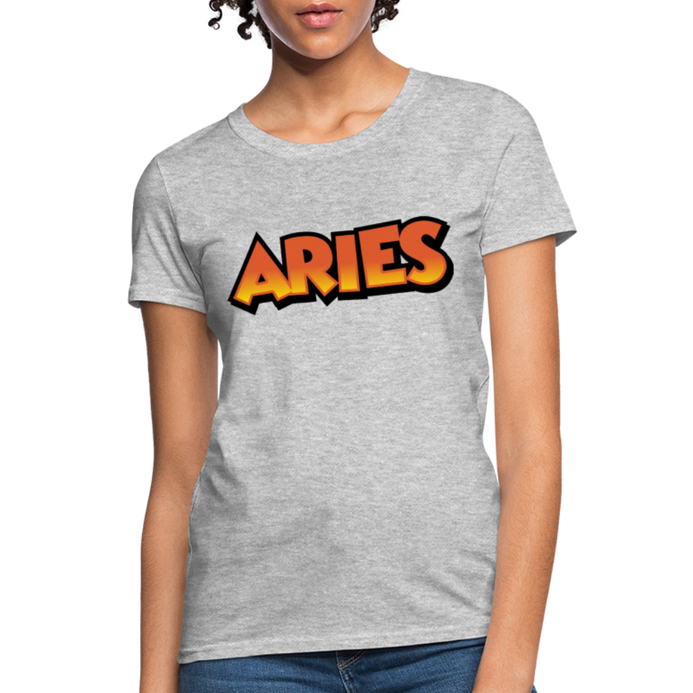 Women's Aries New Design T-Shirt - heather gray