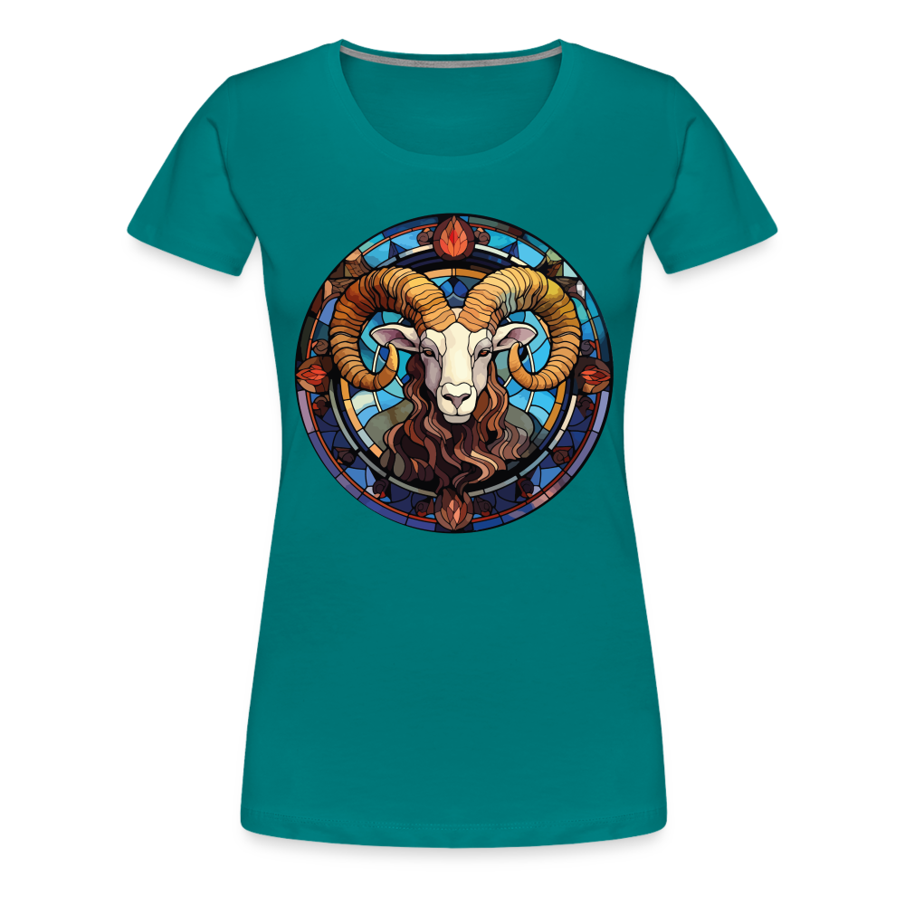 Women’s Mosaic Aries Premium T-Shirt - teal