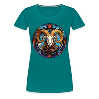 Thumbnail for Women’s Mosaic Aries Premium T-Shirt - teal