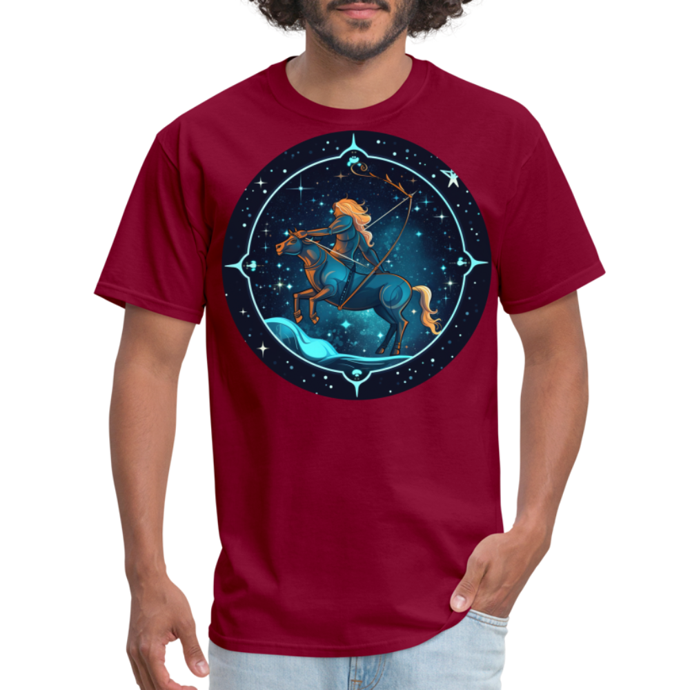 Men's Magic Sagittarius Classic T-Shirt - burgundy