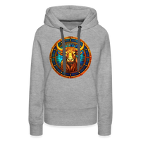 Thumbnail for Women’s Mosaic Taurus Premium Hoodie - heather grey