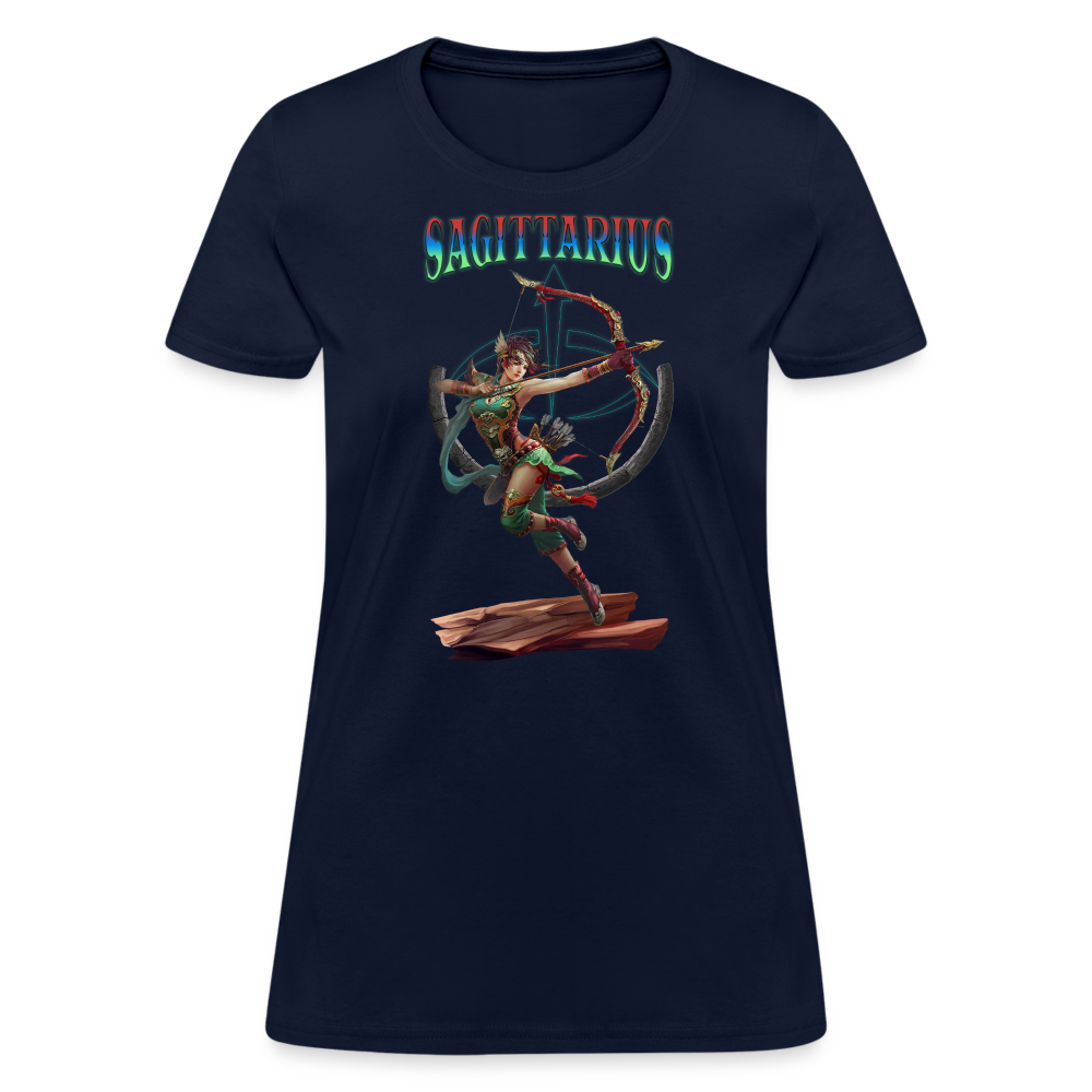 Astral Sagittarius Women's T-Shirt - navy