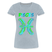 Thumbnail for Women's Power Words Pisces Premium T-Shirt - heather ice blue