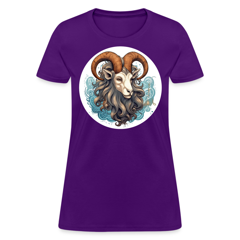 Women's Symbol Capricorn T-Shirt - purple