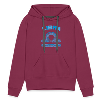 Thumbnail for Women's Power Words Libra Premium Hoodie - burgundy