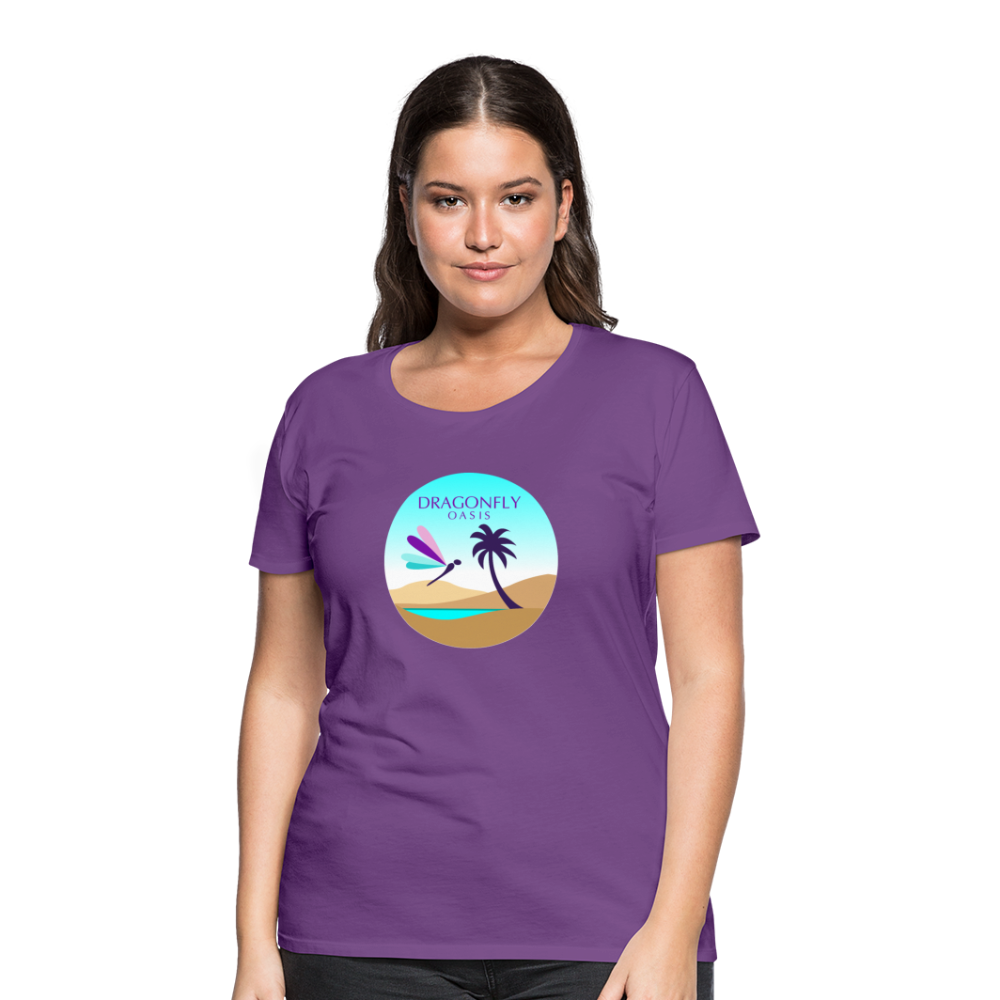 Women's Dragonfly Oasis V.2 Premium T-Shirt - purple