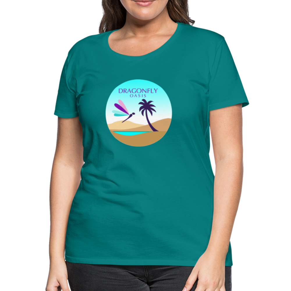 Women's Dragonfly Oasis V.2 Premium T-Shirt - teal