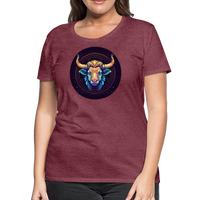 Thumbnail for Women’s Magic Taurus Premium T-Shirt - heather burgundy