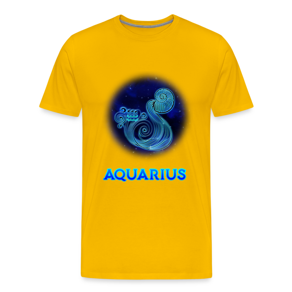 Men's Aquarius Premium T-Shirt - sun yellow