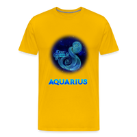 Thumbnail for Men's Aquarius Premium T-Shirt - sun yellow