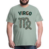 Thumbnail for Men's Power Words Virgo Premium T-Shirt - steel green