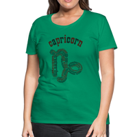 Thumbnail for Women's Power Words Capricorn Premium T-Shirt - kelly green