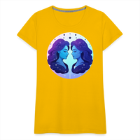 Thumbnail for Women’s Magic Gemini Premium T-Shirt - sun yellow