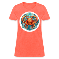 Thumbnail for Women's Symbol Cancer T-Shirt - heather coral