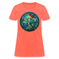 Thumbnail for Women's Mosaic Aquarius T-Shirt - heather coral