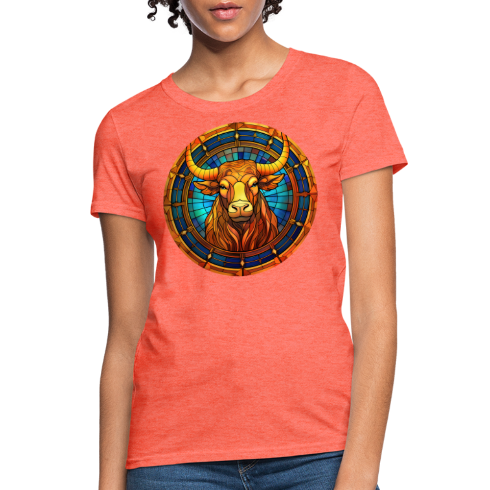 Women's Mosaic Taurus T-Shirt - heather coral