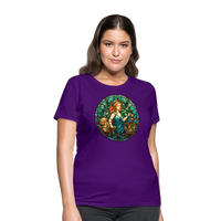 Thumbnail for Women's Mosaic Virgo T-Shirt - purple