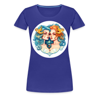 Thumbnail for Women’s Symbol Gemini Premium T-Shirt - royal blue