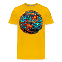 Thumbnail for Men's Mosaic Pisces Premium T-Shirt - sun yellow