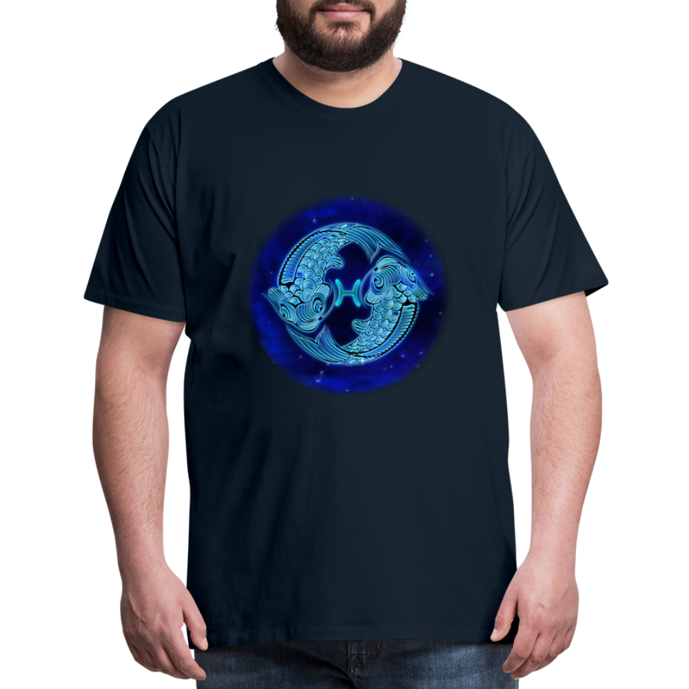 Men's Pisces Premium T-Shirt - deep navy