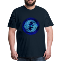 Thumbnail for Men's Pisces Premium T-Shirt - deep navy