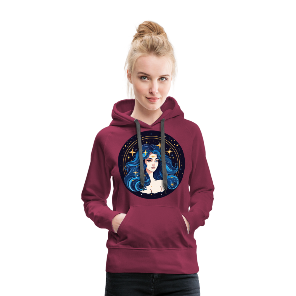 Women’s Magic Virgo Premium Hoodie - burgundy