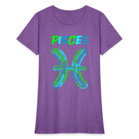 Thumbnail for Women's Power Words Pisces T-Shirt - purple heather