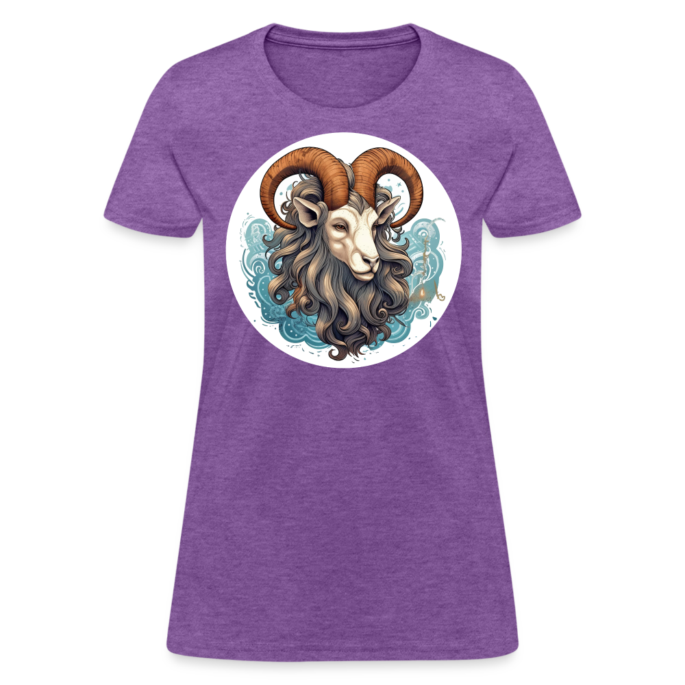 Women's Symbol Capricorn T-Shirt - purple heather