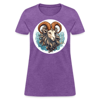 Thumbnail for Women's Symbol Capricorn T-Shirt - purple heather