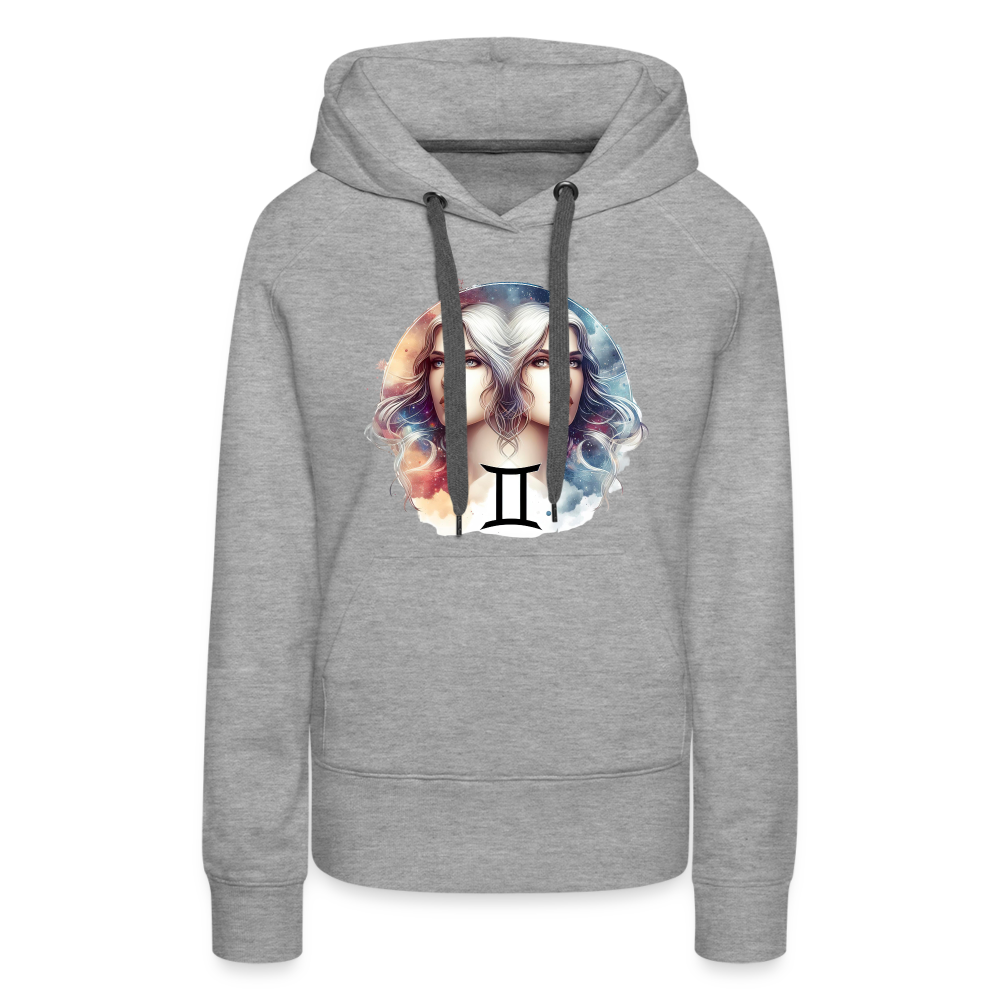 Women’s Mythical Gemini Premium Hoodie - heather grey