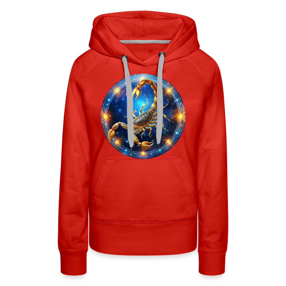 Women’s Mystic Scorpio Premium Hoodie - red