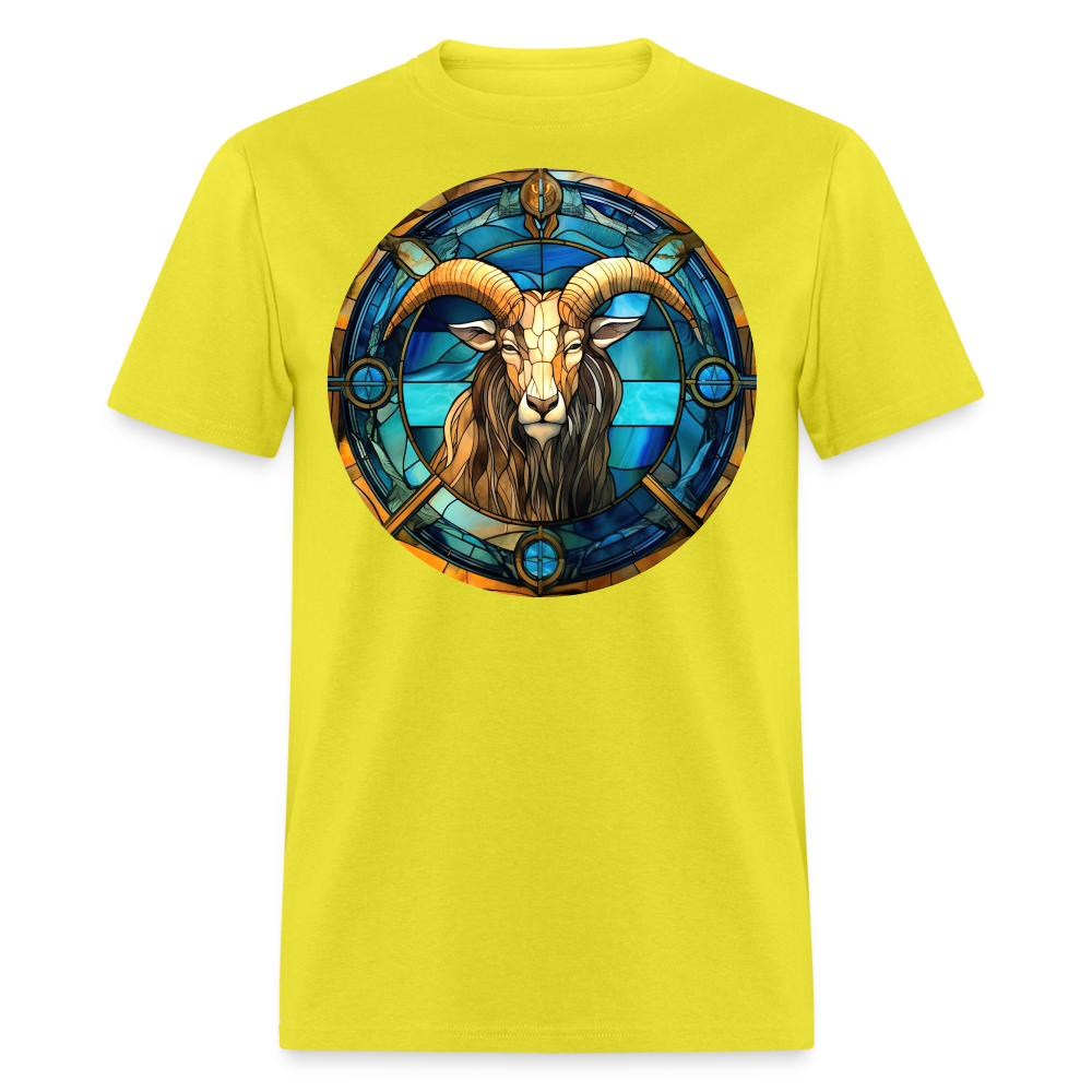 Men's Mosaic Capricorn Classic T-Shirt - yellow