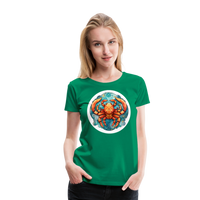 Thumbnail for Women’s Symbol Cancer Premium T-Shirt - kelly green