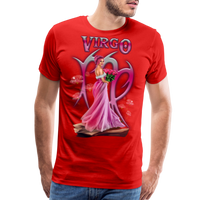 Thumbnail for Men's Astral Virgo Premium T-Shirt - red