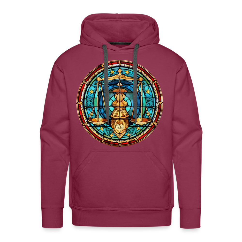 Men’s Mosaic Libra Premium Hoodie - burgundy