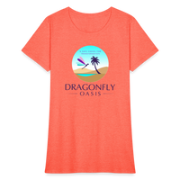 Thumbnail for Women's Dragonfly Oasis V.1 Capricorn T-Shirt - heather coral