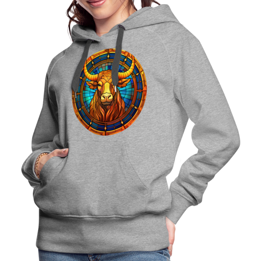 Women’s Mosaic Taurus Premium Hoodie - heather grey