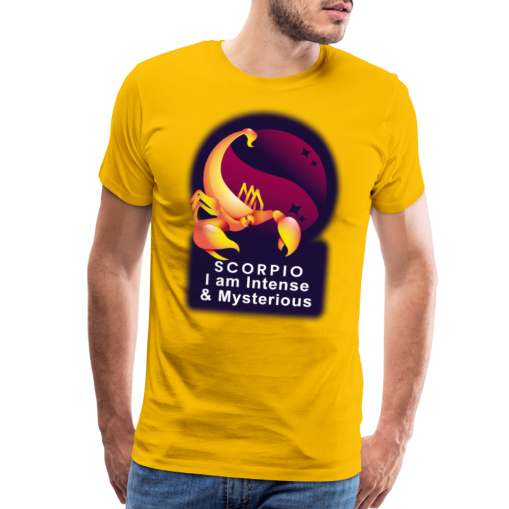 Men's Glow Scorpio Premium T-Shirt - sun yellow