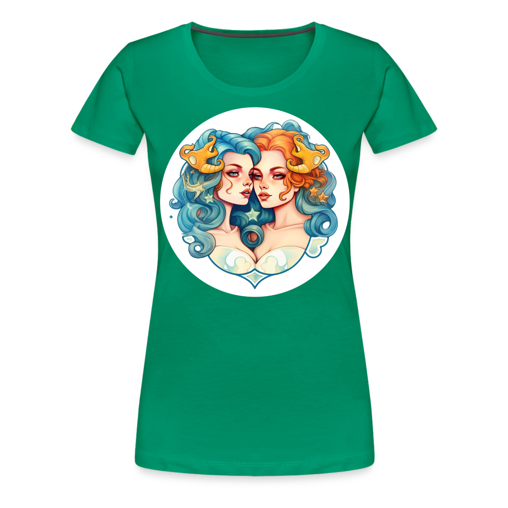 Women’s Symbol Gemini Premium T-Shirt - kelly green