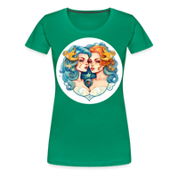 Thumbnail for Women’s Symbol Gemini Premium T-Shirt - kelly green