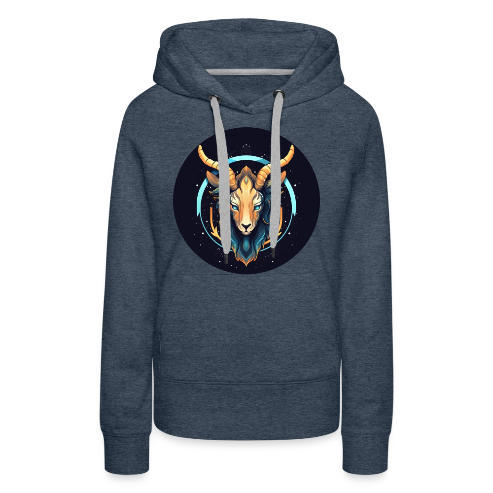 Women’s Mystic Capricorn Premium Hoodie - heather denim