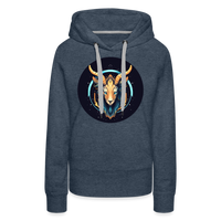 Thumbnail for Women’s Mystic Capricorn Premium Hoodie - heather denim