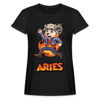 Thumbnail for Women's Playful Aries Relaxed Fit T-Shirt - black