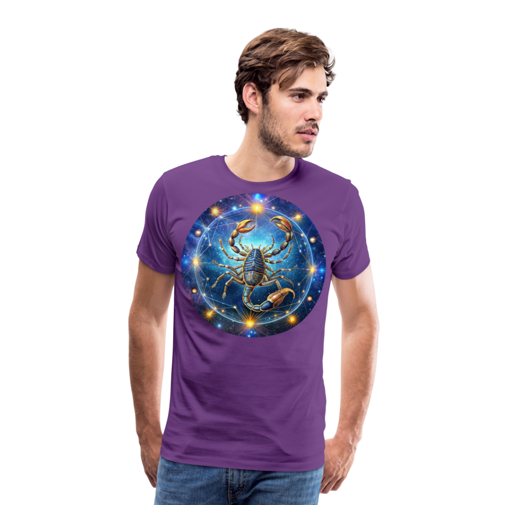 Men's Symbol Scorpio Premium T-Shirt - purple