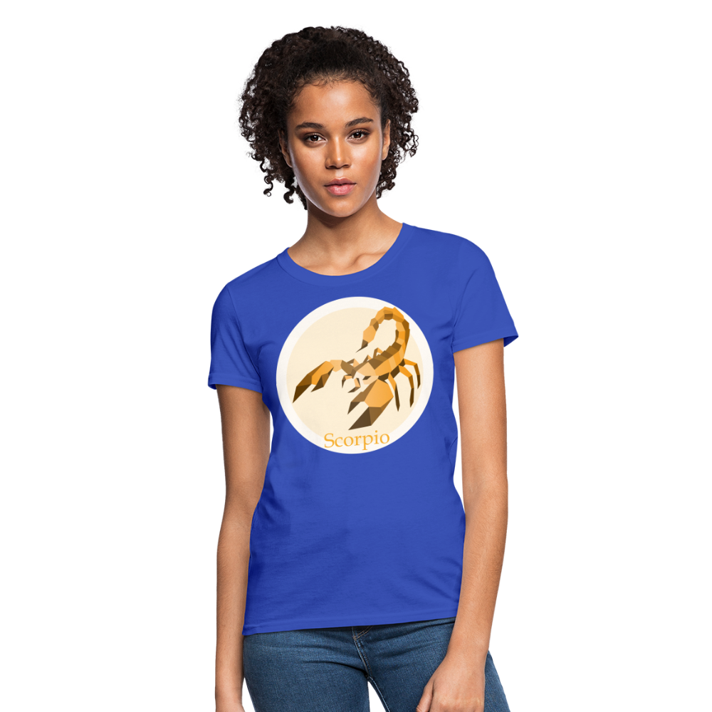 Women's Mosaic Scorpio T-Shirt - royal blue