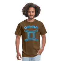 Thumbnail for Men's Power Words Gemini Classic T-Shirt - brown