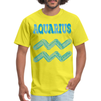 Thumbnail for Men's Power Words Aquarius Classic T-Shirt - yellow